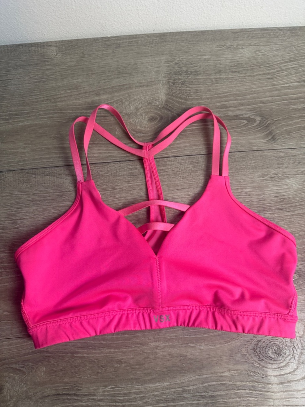 VS Sport Hot Pink Strappy Sports Bra Medium